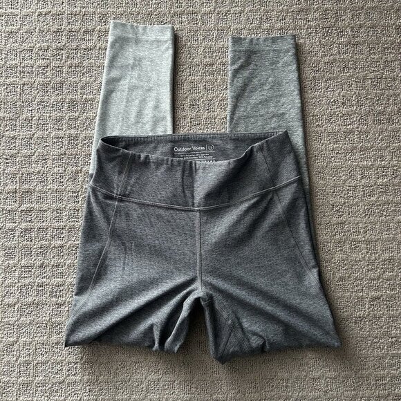 Outdoor Voices Pants - Outdoor Voices Gray Warm Up Womens Athletic 7/8 Leggings Womens Small S Yoga